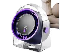 Genérico Ventilateurs de table : ventilateur de circulation de bureau rechargeable portable, air compact sans feuilles | refroidissement calme pour chambre, bureau, voiture, cuisine