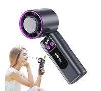 Generico Ventile Portable Portable Outil De Refroidissement Rechargeable - Ventilateur D'affichage Numérique Portable Haute Vitesse Pour Marcher Sur Le Lieu De Travail En Plein Air