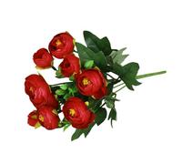 Generico Véritable touche de mousse synthétique champagne rose, fausse artificielle en mousse artificielle rose avec bouquet de mariage de tige, fête des mères, jour de saint