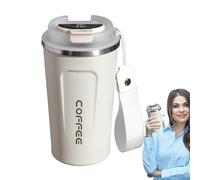 Generico Verre à café isolé - thermique intelligent de 510 ml, bouteille avec affichage de la température, récipient pour boissons chaudes et froides | Sport résistant aux fuites pour cuisine, dormir