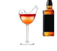 Generico Verre à cocktail en forme de verre décoratif de bar de 150 ml, élégant pour servir des boissons avec jus de vin et champagne, verrerie sans pied transparent