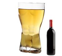 Generico Verre à vin à corps sexy - Forme sinueuse élégante, chope à bière dans, de whisky, matériau robuste et transparent avec poignée confortable | gobelet multi-usage en forme de corps pour