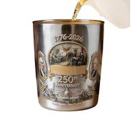 Generico Verre pour Whisky | Verres à vin pour le 250e anniversaire américain - Verres à Cocktail - Pour Hommes Maris, Fêtes Collectionneurs Home Bar Vitrines Restaurants Hôtel Club Salle à Manger