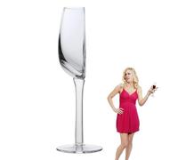 Genérico Verres à vin rouge 140 ml, ensemble de pédicelles longues créatives pour célébrations, anniversaires, mariages, familles et événements spéciaux