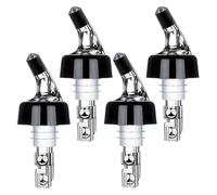 Generico Verseur automatique pour bouteilles mesurées - Verseur pour boissons Quick Shot Spirit Measure, distributeur pour vin et cocktail, pour bar de la maison - 1 oz/30 ml (4 PCS White)