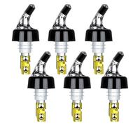 Generico Verseur automatique pour bouteilles mesurées - Verseur pour boissons Quick Shot Spirit Measure, distributeur pour vin et cocktail, pour bar de la maison - 1 oz/30 ml (6 pièces jaunes)