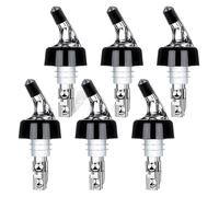 Generico Verseur automatique pour bouteilles mesurées - Verseur pour boissons Quick Shot Spirit Measure, distributeur pour vin et cocktail - 1 oz/30 ml (6 pièces blanches)
