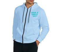 Genérico Veste légère de transition avec capuche os squelette et majeur avec poches, sweat d'Halloween pour homme Cahqueta de mi-saison, bleu clair, XXXL