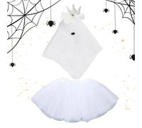 Generico Vêtements de mariage pour statues d'oie, voile et robe pour animaux, accessoires pour oies costume avec jupe blanche, décorations de jardin, événements et fêtes en plein air