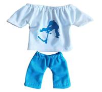 Generico Vêtements Pour Les Doigts - 9x9 Cm, T-shirt Avec Pantalon Pour Les Doigts | Pair Clavier Avec Jouets Doux Perr Ditaa | Mini Ensemble De Vêtements Perr Contes Et Jeux Interactifs Conn Marionet