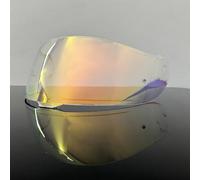 Generico Visière de casque, 3 visière pour Ca-sco pour Shoei 3 Visière pour Ca-sco moto lunettes plaqué argent rouge Lentille de rechange (Revo Clear Red)