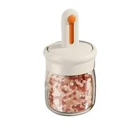 Generico VJarta Pot d'assaisonnement en hermétique couvercle, de 275 ml de récipient pour aliments larges avec cuillère télescopique pour comptoir conçu avec restauration pique-nique C