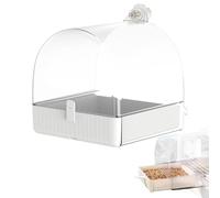 Generico Vogel Bade Wanne,-Futternäpfe mit Großer Kapazität,Vogelbad Schüssel den Käfig | für Sperling Sittich Wellensittich Unzertrennliche Ara Balkon Terrasse Rasen Garten