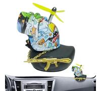 Genérico Voiture Canard - High-Performance, Portable, Accessoires Jouet, Chapeau Hélice Accessoire, pour guidon de moto, klaxon vélo | Multipurpose Outdoor Indoor Utility