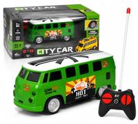 Generico Voiture télécommandée pour enfants City Car Mini véhicules 13,5 cm Voiture télécommandée avec lumières et roues en caoutchouc RC Ambulance télécommandée Bus Bus télécommandé Camion avec