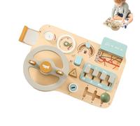 Genérico Volant de Jouet pour - Jouets éducatifs en Bois pour Conduire, Tableau sensoriel et Jeux de Concentration | pour, Filles, Salle de Jeux, Maison, Voyage, Anniversaire