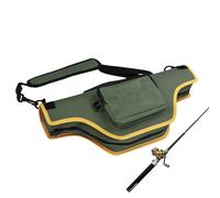 Generico Voyage pour canne à main, support de vente enchères, sac de rangement pour canne - pour voyage, randonnée, activités de plein air, bateau, lancement, large, eau, eau salée