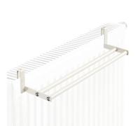 Genérico Wall Mounted Drying Rack - 22,83 pouces Heavy Duty Towel Hanger | Space Saving Drying Rack, Carbon Steel Clothes Stand for Bathroom, Dorm, RV, and Closet