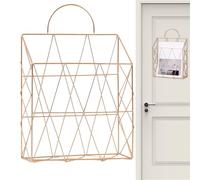 Genérico Wall-Mounted File Rack - Wrought Iron Portable Rack | Wall-Mounted File Storage Racks | Mail Holder for Walls Space-Saving Organization | Walls Mail Organizer for Papers Desk Classroom