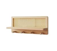 Generico Wall Shelf, Wooden Rack, Rustic Design Space Saver Stylish Sturdy Build Easy Installation Multi-Purpose Use, Wall Organizer for Entryway Study Room, 15,67 x 6,69 x 3,9 cm