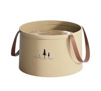 Generico Water Bucket | Foldable Bucket with Handle | High Density Multifunctional Wash Basin, Water Container for Camping Beach Car Travel Outdoor Cleaning Gardening