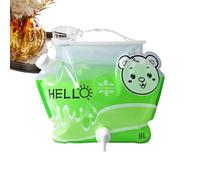 Genérico Water Container pour camping, 8 L avec poignée rétractable - Réservoir d'eau portable sans fuite - Pour extérieur, randonnée, chasse, pique-nique, plage, , maison
