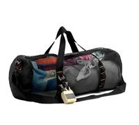 Generico Waterproof Mesh DuffleBag - Cylindrical Gym SportsBag, Large Mesh Beach Gear Carrier | Plongée avec tuba EquipmentBag