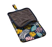 Genérico Waterproof Swimsuit Bag - Polyester Matériau 25 x 40 cm Leaf Lemon Print Wet Storage Pouch - Réutilisable Multi Purpose Travel Organizer - For Beach Pool Gym And Outdoor Activities
