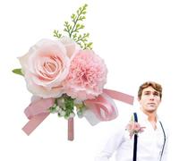 Generico Wedding Boutonniere - Boutonniere Flowers | Corsage Flower, Room And Best Man Boutonnieres avec artificielle, pour l'anniversaire de la cérémonie de mariage, dîner formel