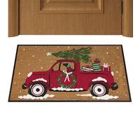 Generico Weihnachts-Fußmatte 80 x 50 cm - Kokosfasern Teppich, Anti-Rutsch | Haustürmatte Innen Außen, Festliche Dekoration Weihnachten Eingang Türmatte Weich Strapazierfähig Winter Deko Hause