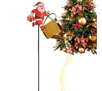 Genérico Weihnachts Solar Für Den Außenbereich - Wasserdichter Weihnachtsmann | Solar Gießkanne Dekorative Beleuchtung - Für Gartendekoration Weg Terrasse Feiertagsweg Gehweg Auffahrt Bl