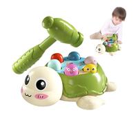 Genérico Whack Mole Game - Turtle Hammering and Pounding Toy, Interactive Learning Game | Fun Developmental Activity for Preschool Kids, Girls | Hand-Eye Coordination, Cognitive Skills, Home