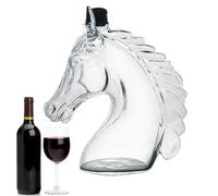 Genérico Whiskey Bouteille de vin en forme de cheval unique en forme de cheval 350 ml | Artistic For Spirits Liquor | Premium Glass Bar Tool Collectible Bottle | Elegant Home Bar Decor