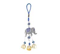 Genérico Wind Chimes with Bells, Bell Hanging Ornamen, Blue Evil Eye Hangable Car Wall Decoration, Turkish Blue Evil Eye Hangable Amulet Protection Car Wall Decoration for Indoor, Outdoor Patio