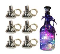 Genérico Wine Bottle Lights With Cork, 6x Optimal Bulb Spacing Solar Fairy Lights Wine Bottle - Waterproof Outdoor Charming Decor for Table Center Pieces Garden Pathway Wedding Party Bar Patio