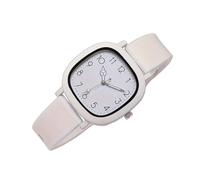 Generico Women's Watches - Silicone | Silicone Strap Casual Clock | Solid Color Fashion Watch | for Birthday Exams Commuting Mother Girlfriend Teen Girl, All-Weather Reliability, Creamy,