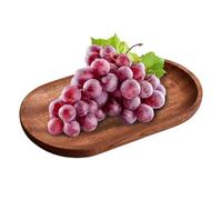 Generico Wood Serving Platter - Oval Wooden Decorative Serving Tray | Servîng Trays Board For Coffee Shop | Natural Wood Counter Tray For Restaurant, Home, Coffee Shop, And Work Area