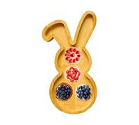 Genérico Wooden Board - Plateau de service, 6,2 x 11 po - Plateau de fruits sturdy - Pour pastèque, cerises, bleuets, candies, noix, extérieur, voyage, fête