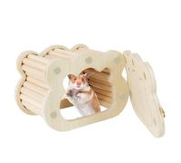 Genérico Wooden Hamster - Cloud Shape Small Pet House for Dwarf Hamsters