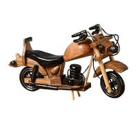 Genérico Wooden Motorcycle Model, Handmade Wooden Motorcycle Statue, Vintage Vehicle Model For Tabletop, Christmas Birthday, Portable Home Ornement, Adults Motorcycle Model For Home, Apartment