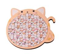Genérico Wooden Puzzles pour adultes, animaux mignons Jigsaw Puzzles, Funny Cat Dog Educational Toys For Kids Home Camping Party Favors Birthday Christmas Family Game Night Travel