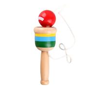 Generico Wooden Throw And Catch Ball - Wood Cup 10cm with 3cm Ball | Hand-Eye Coordination Booster | Portable Training Toy for Boys, Girls, Park, Playground, School, Picnic And Camping