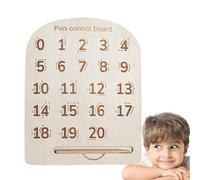 Genérico Wooden Tracing Letters and Numbers, Alphabet Learning Board, 8,86 x 7,09 in Motor Skills Enchancer, Educational Writing Practice, Learn to Write Activity Sheet for Preschool Kids 3+