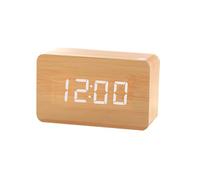 Generico XHorloge En Bois - Récit D'alarme MAINS MAINS PLUS PLUSÉE | Réveil En Bois | Cllock Numérique Grand Écran, 3 Paramètres Aalarm, Mode Semaine/Week-end, Horloges Électriques Pour Accessoire