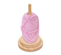 Generico Yarn Holder - Wood, 4.72x4.72x8.07in Yarn Ball Rotating Spinner | Tangle-Free Smooth Rotation Crochet Organizer, Knitting Accessory for Crochet Projects, Knitting, artisanat, Home Use, Travel