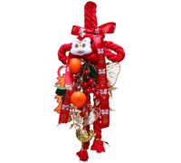 Genérico Year of the Horse Chinese Knot - 49 × 19 cm Spring Festival Door Hanging | New Year Background Wall Decor 2026 New Year | Nylon Rope Paper PP Pendant | DIY Semi-finished Entrance Living Room