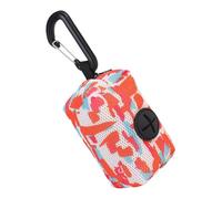 Generico Zipper Pouch Poop Holder, Poop Bag Dispenser, Dog Poop Holder with Carabiner, Dog Waste Bag Storage, Portable Poop Bag Holder, Pet Waste Bag Distributeur for Easy Access, Carry, Orange 1,