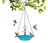 Genérico Zunetsutock Bird Bath Hummingbird Water Feature Wild Birds Outdoor Backyard Patio Balcony Lawn Deck Garden Eco-Friendly Powered Durable Décorative Wildlife Friendly Easy