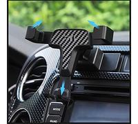 Genericss Support de téléphone portable pour Tiguan I 2007-2016, Polo V 6C 2014-2017, Golf Sportsvan 2016-2018 - Accessoire voiture - Couleur fibre de carbone