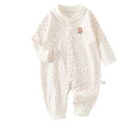 Générique 0-18 Mois, Ma Première Valentines Bébé Fille Romper Bébé Manches Longues Cœur Imprimé Bouton Down Combinaison Automne Hiver (5-8 Months)